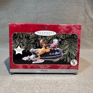 Mickey Mouse - Vintage Hallmark Christmas Ornament - Disney - Mickey’s Comet
